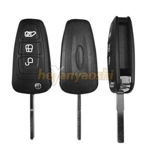 Picture of Replacement 3 Buttons Flip Remote Shell  for Ford Door