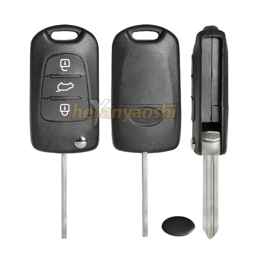 Picture of Replacement 3 Buttons Flip Remote Shell for Hyundai