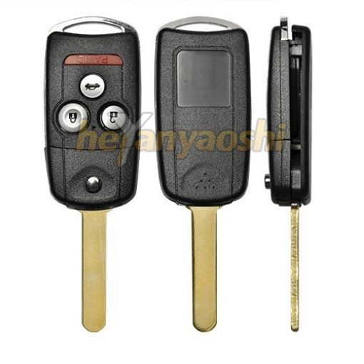Picture of Aftermarket 4B Flip Remote Key for Acura FCC# MLBHLIK-1T - 72147-TK4-A01/ 72147-TK4-A11