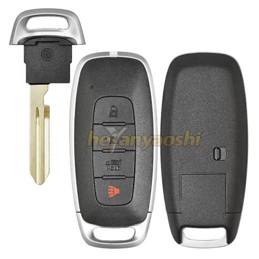 Picture of Replacement 4 Buttons (Trunk) Smart Remote Shell for Nissan KR5TXPZ3