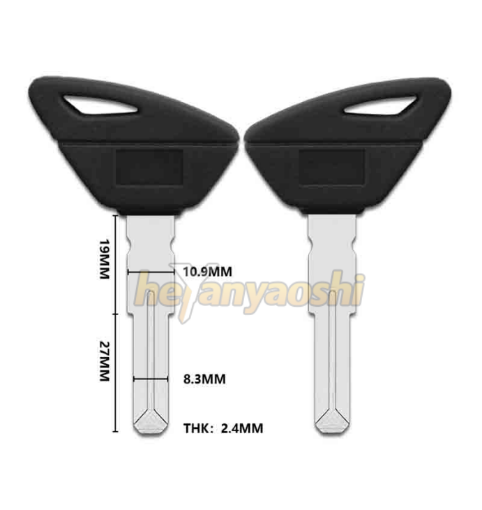 Picture of Aprilia Motorcycle Key Shell Black Color