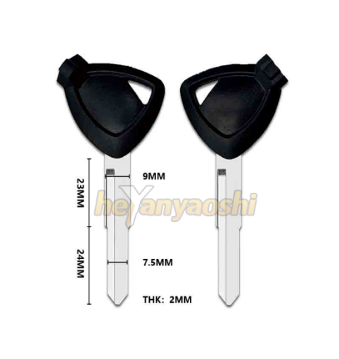 Picture of Yamaha Motorcycle Key Shell Black Color