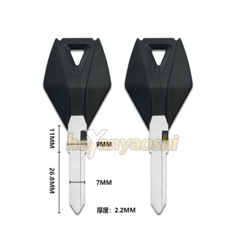 Picture of CFMOTO Motorcycle Key Shell Black Color