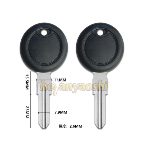 Picture of Moto Guzzi Motorcycle Key Shell Black Color