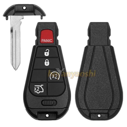 Picture of Stronger Replacement 5 Buttons Smart Remote Shell for Chrysler / Dodge IYZ-C01C