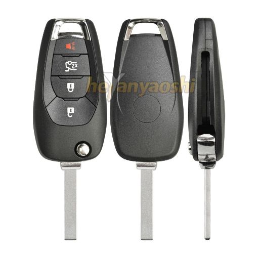 Picture of Aftermarket 4 Buttons Flip Remote Key for Chevrolet LXP-T004