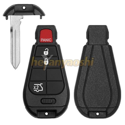 Picture of Aftermarket 4 Buttons Non-smart Remote Key for Jeep IYZ-C01C / M3N5WY783X